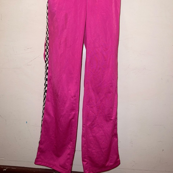 Forever 21 Hot Pink Checkered Joggers/ Sweatpants - Picture 4 of 7